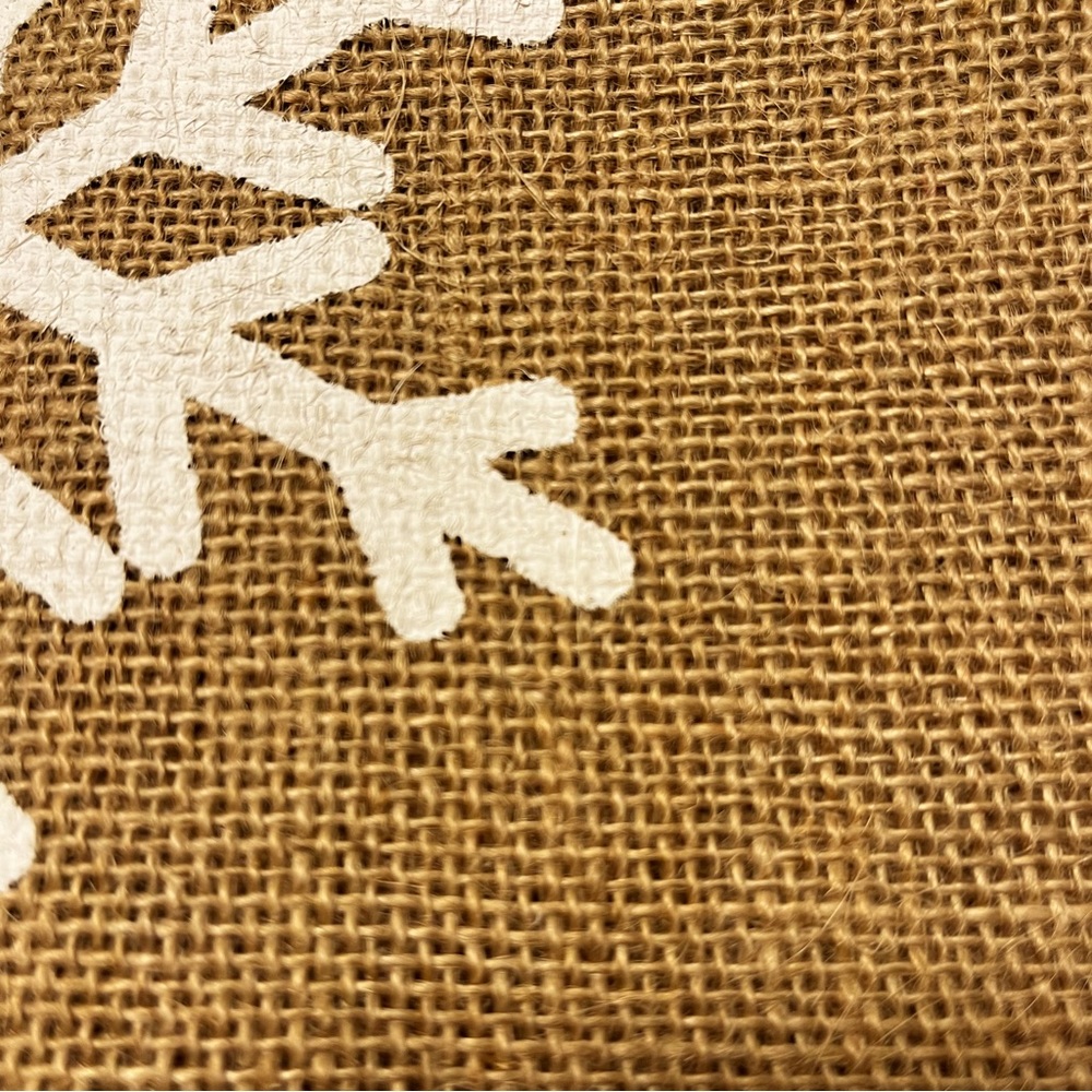 Rustic Burlap Christmas Tree Skirt – 48” Snowflake Farmhouse Style – NWT - Picture 5 of 12